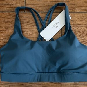 CRZ YOGA Women's Strappy Sports Bras Fitness Workout Padded Yoga Bra